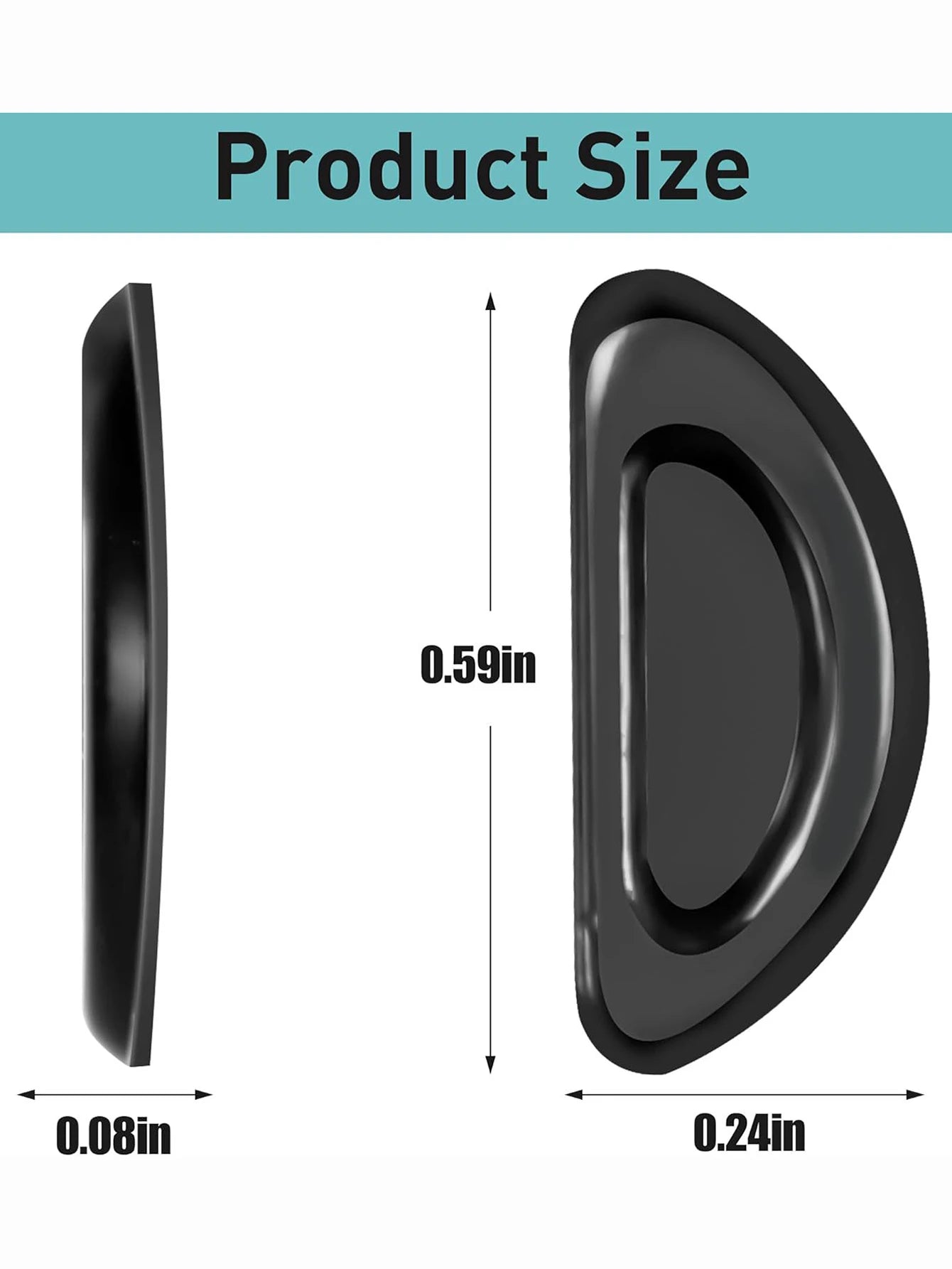 5pairs Eyeglasses Anti Slip Nose Pads Soft Silicone Adhesive Glasses