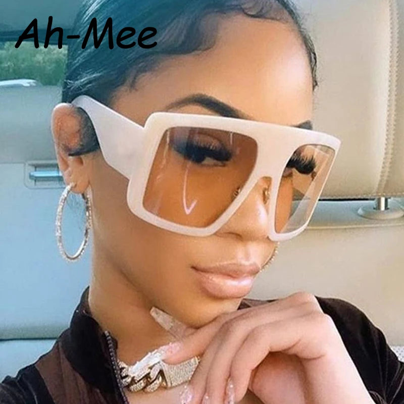 Oversized Punk Square Sunglasses Y2K