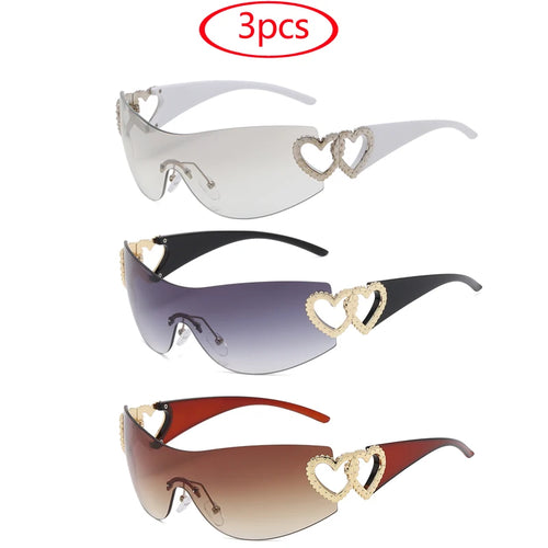 Y2K Rimless Oversized Sunglasses