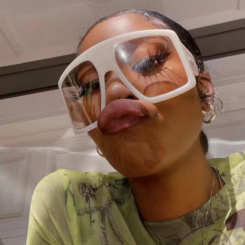 Oversized Punk Square Sunglasses Y2K