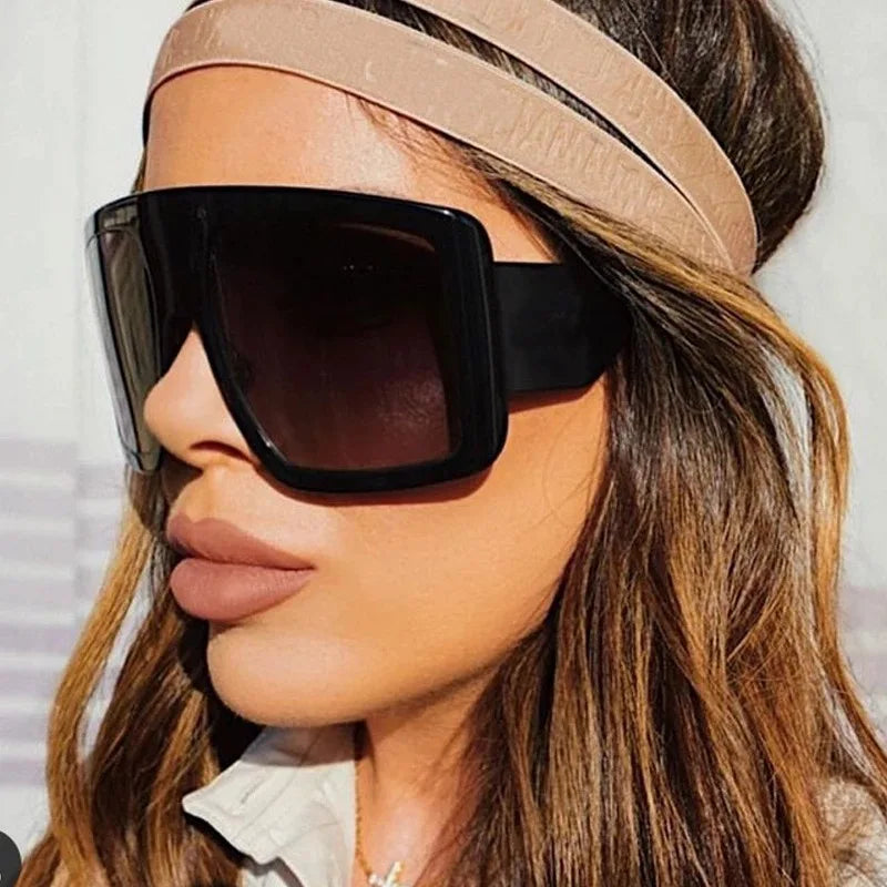 Oversized Punk Square Sunglasses Y2K