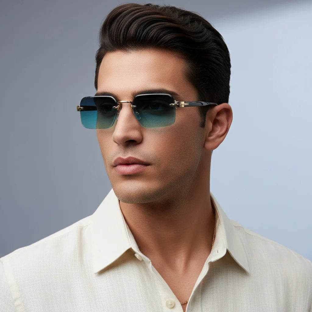Luxury Rimless Sunglasses