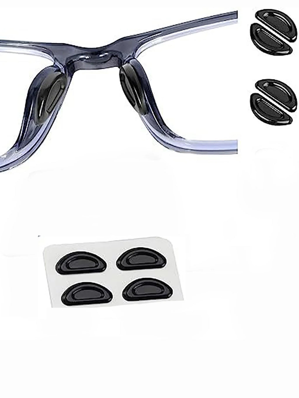 5pairs Eyeglasses Anti Slip Nose Pads Soft Silicone Adhesive Glasses