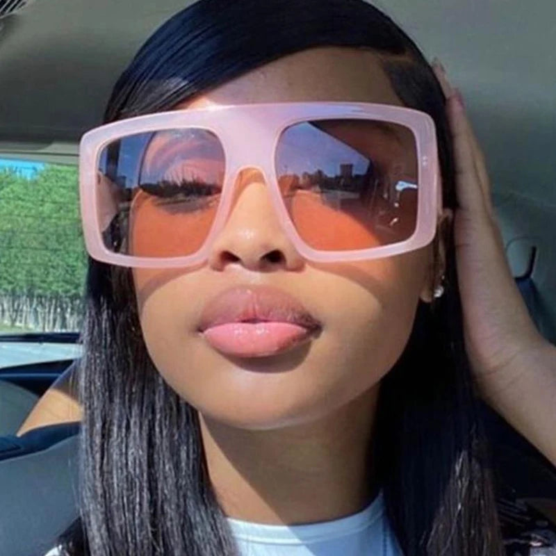 Oversized Punk Square Sunglasses Y2K