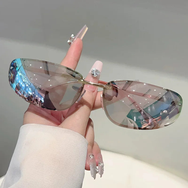 Silver Y2K Sunglasses