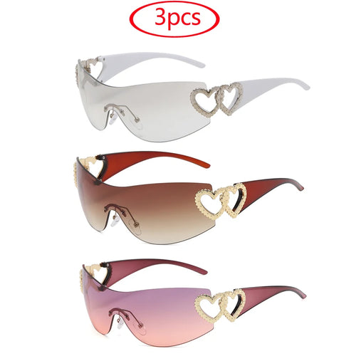 Y2K Rimless Oversized Sunglasses